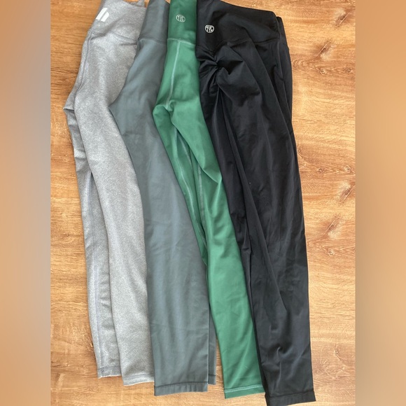 Til You Collapse Pants - Til You Collapse Women's Leggings Set - Black, Green, Gray